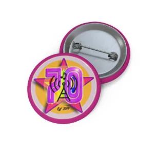 70 Vibe FM - Custom Pin Buttons